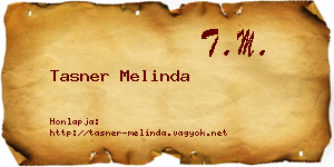 Tasner Melinda névjegykártya